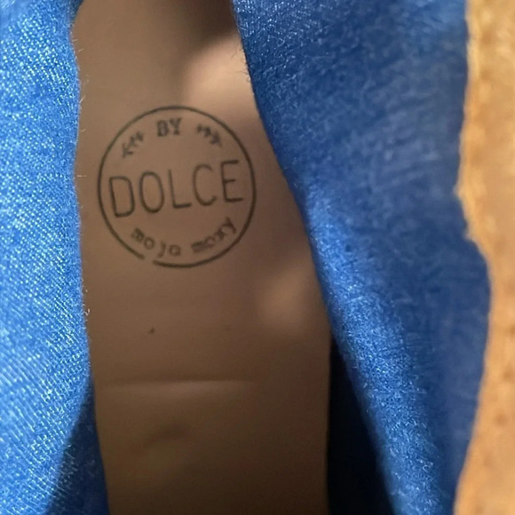 Dolce By Mojo Moxy Faux Suede Slouch Ankle Boots Heeled Camel 9 - Picture 7 of 16